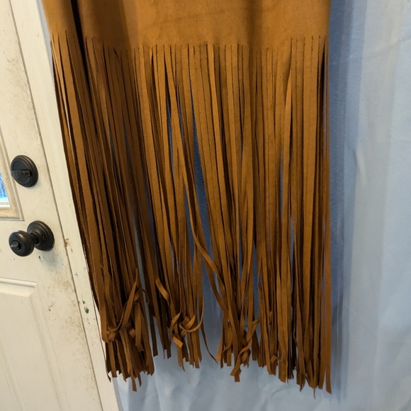 Faux suede fringe dress - Picture 3 of 4